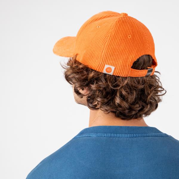 Casquette en velours unie - Orange