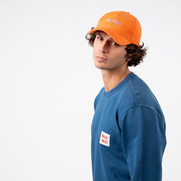 Casquette en velours unie - Orange