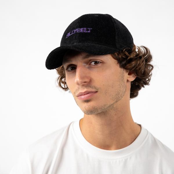 Casquette en velours unie - Noir