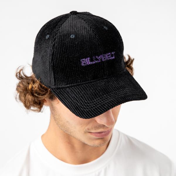 Casquette en velours unie - Noir
