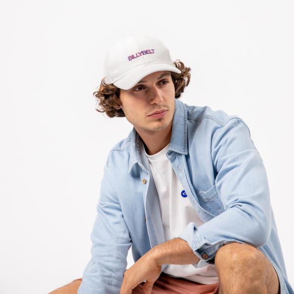 Casquette en velours unie - Blanc