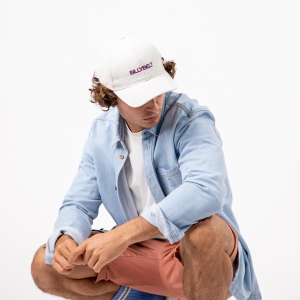 Casquette en velours unie - Blanc