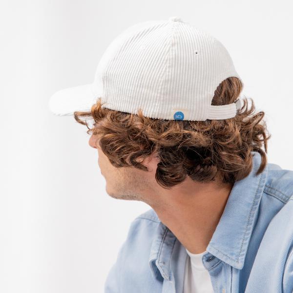 Casquette en velours unie - Blanc