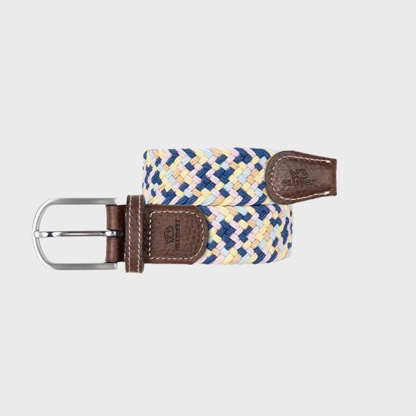 Ceinture tressée élastique multicolore - Höfn