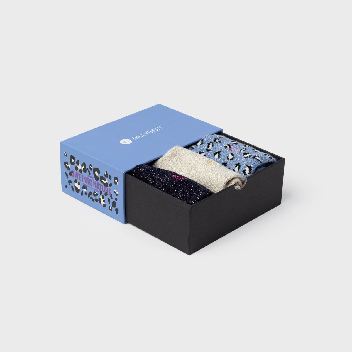 Coffret de chaussettes femme - Dive into nature - Bleu