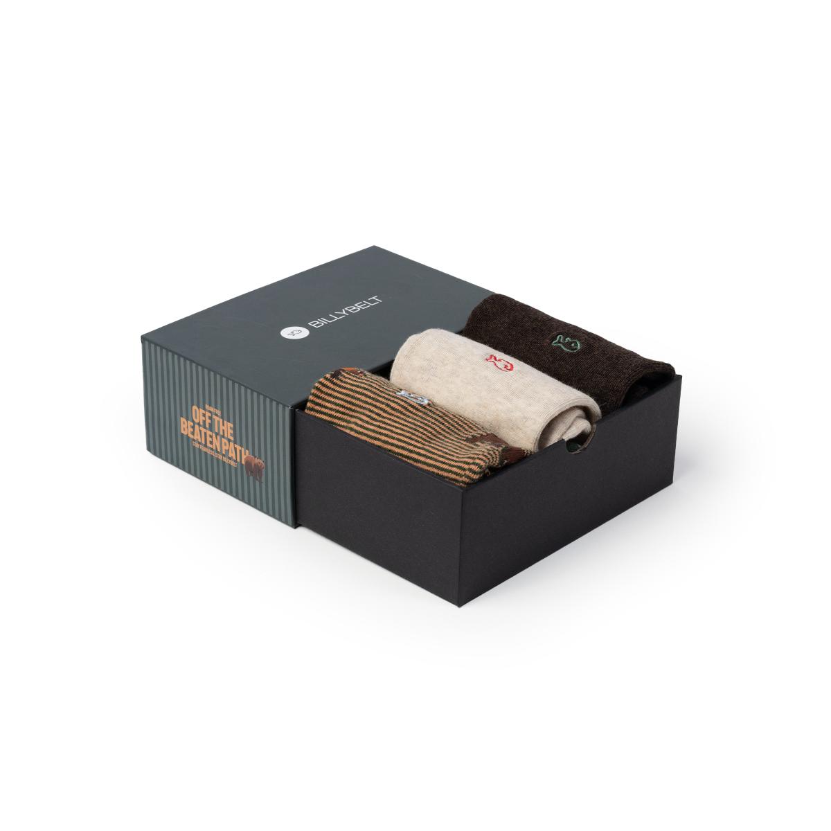 Coffret de chaussettes homme - Off the beaten path - Vert