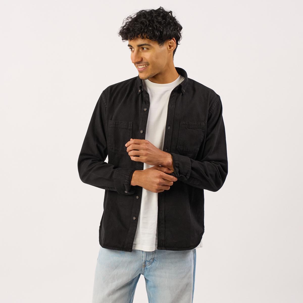 Chemise en denim - Noir