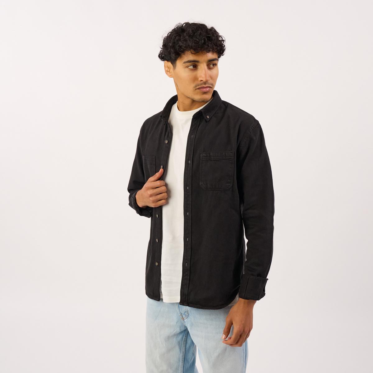 Chemise en denim - Noir