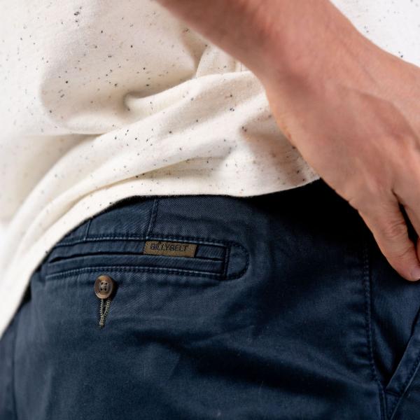Pantalon chino - Marine - Bleu