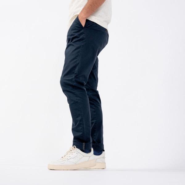 Pantalon chino - Marine - Bleu
