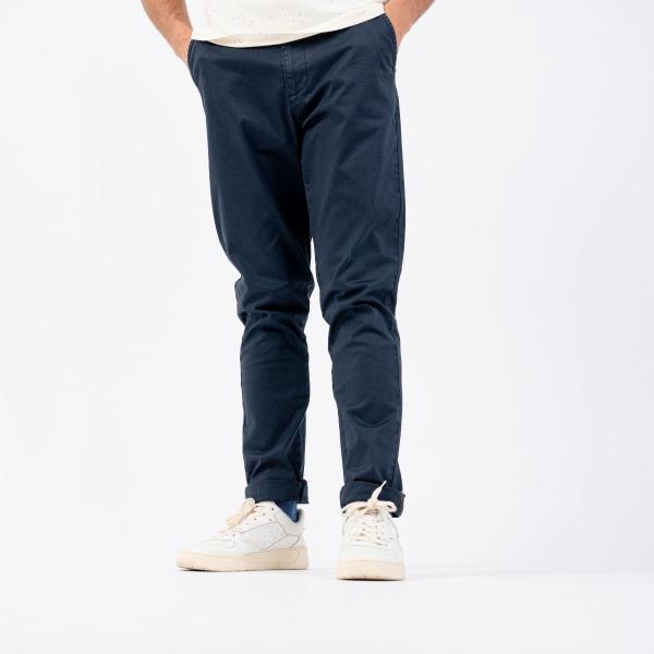 Pantalon chino - Marine - Bleu