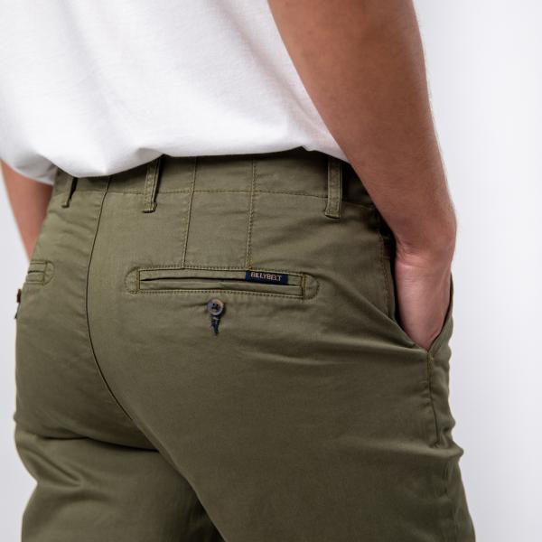 Pantalon chino - Kaki - Vert