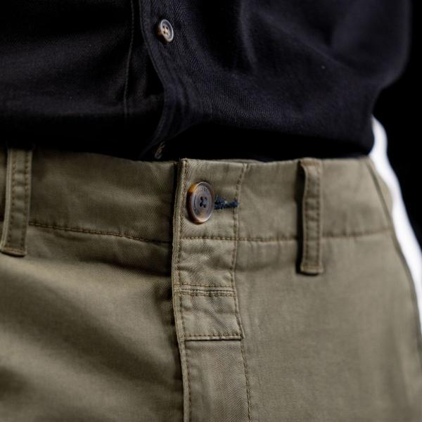 Pantalon chino - Kaki - Vert