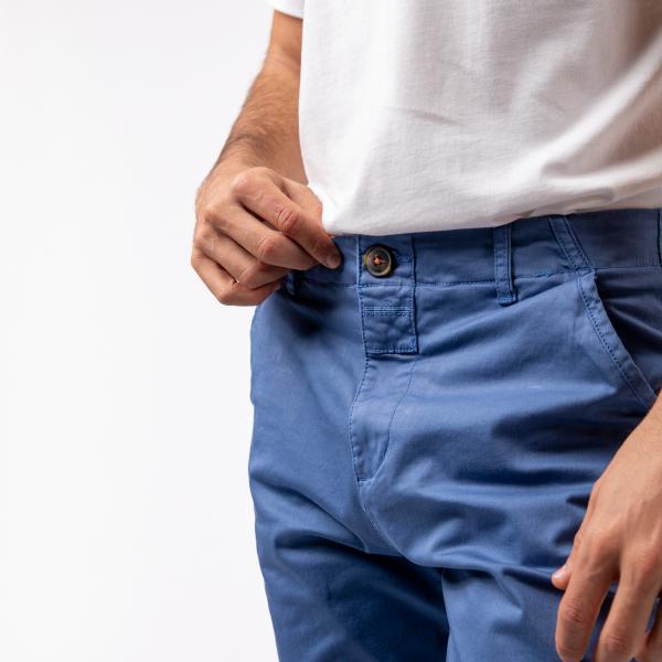 Pantalon chino - Bleu glacier