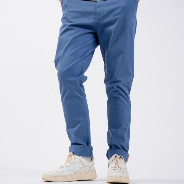 Pantalon chino - Bleu glacier