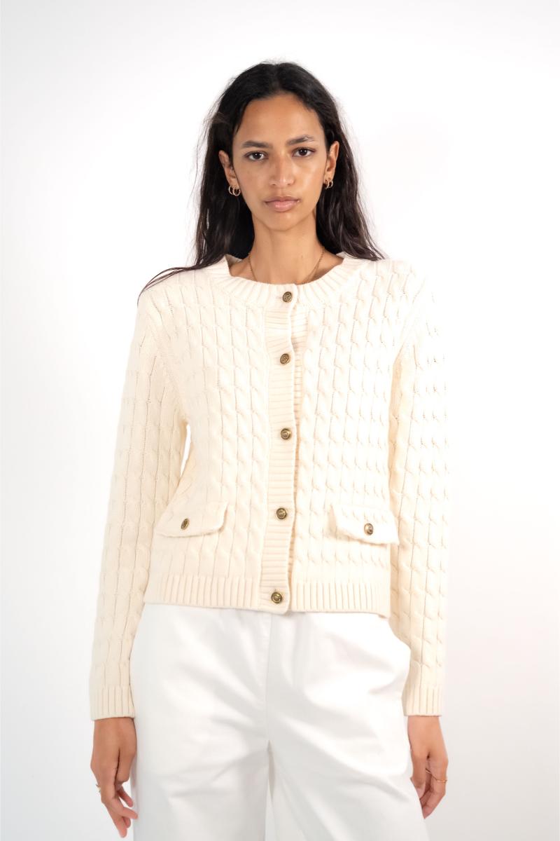 Cardigan - Chloe - 10 Off-White