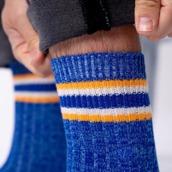 Chausettes en coton épais - UCLA, bleu et orange