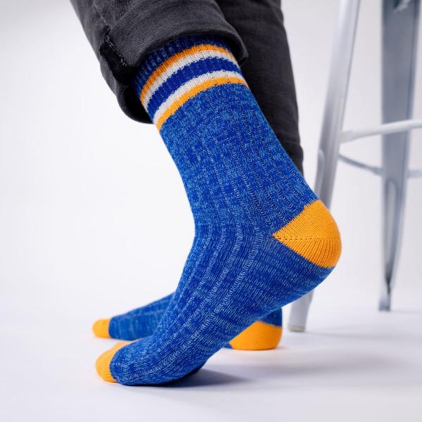 Chausettes en coton épais - UCLA, bleu et orange