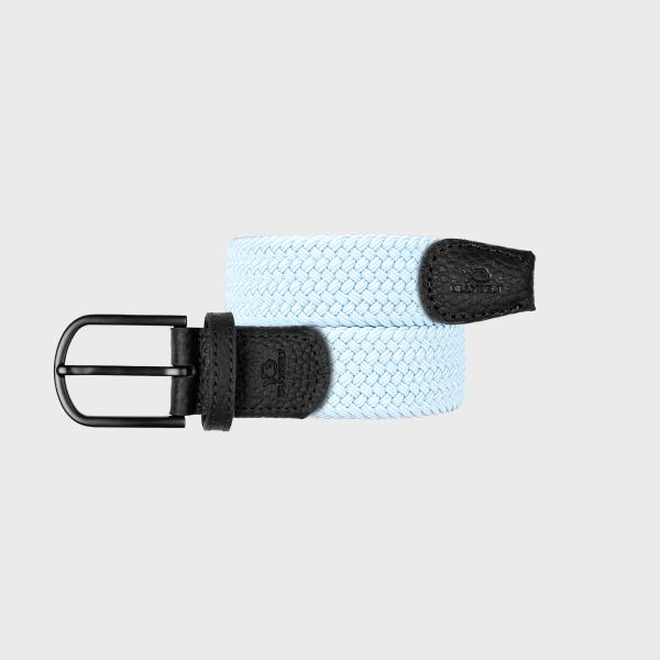 Ceinture tressée unie - Serenity - Bleu