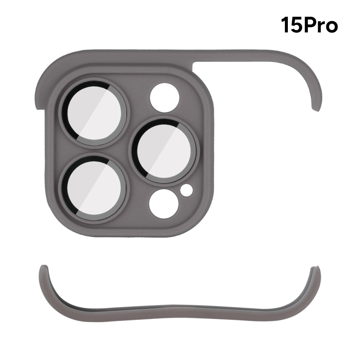 Coque Adhesive Iphone 15 Pro - Gris Fonce