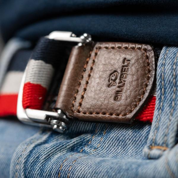 Ceinture sangle multicolore - Bleu, blanc et rouge