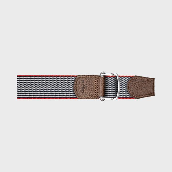 Ceinture sangle multicolore - Bleu et blanc
