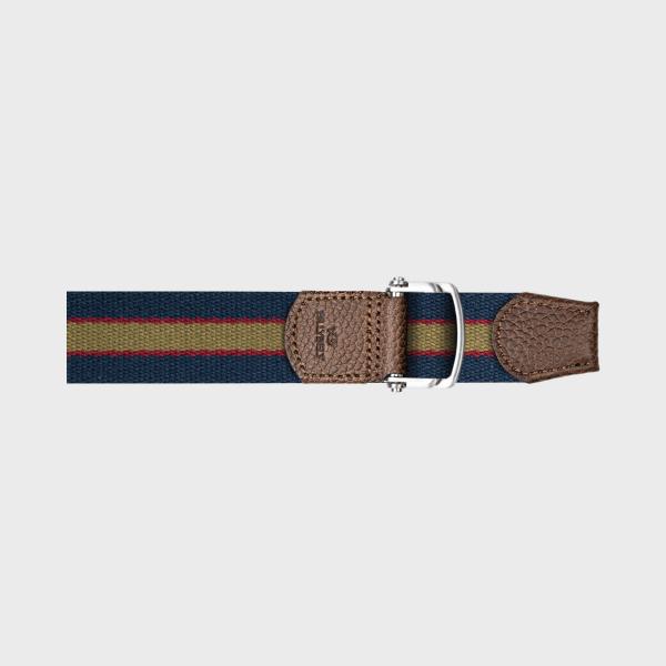 Ceinture sangle multicolore - Bleu, rouge et vert
