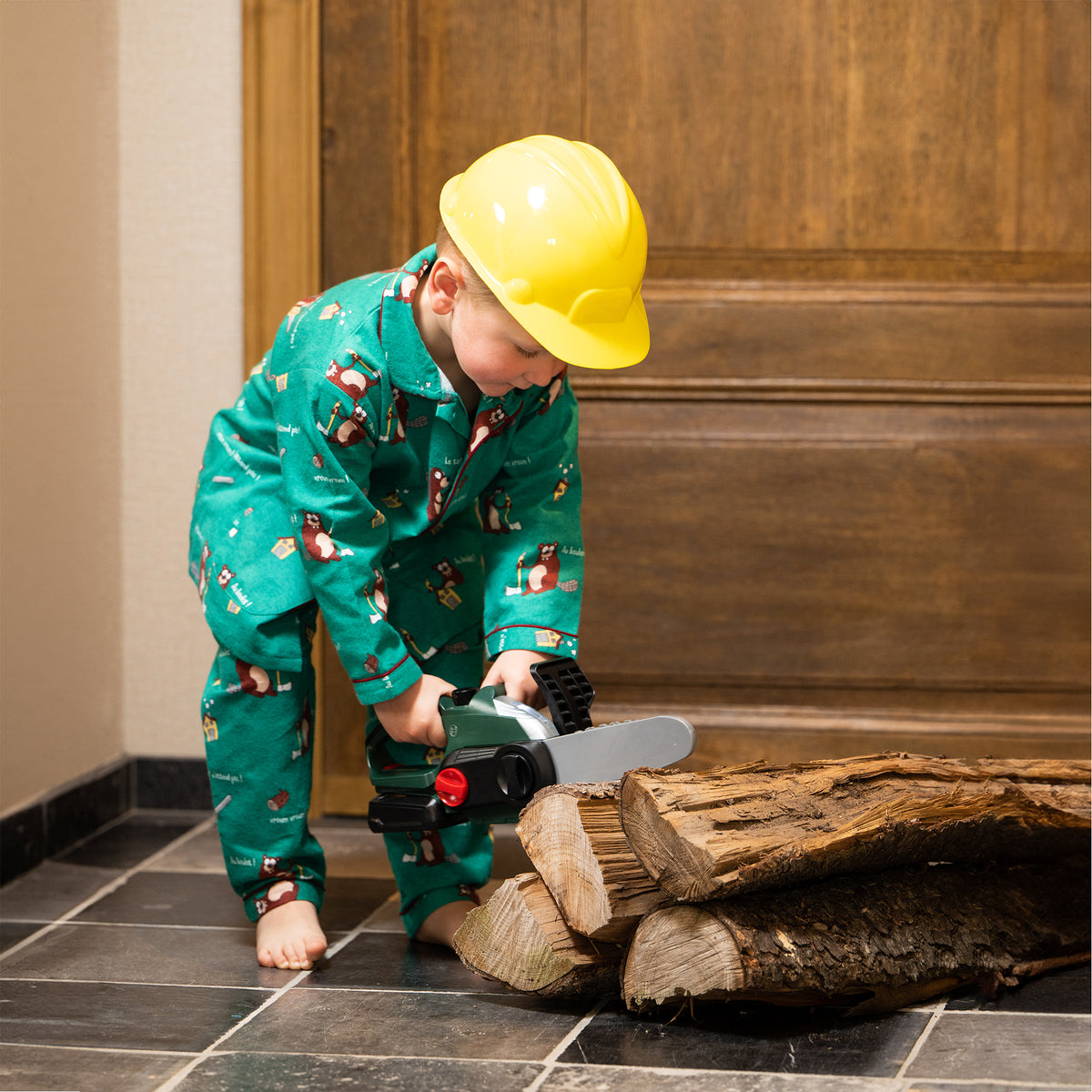 Pyjama Flannelle  - Boy/Girl - Vert 