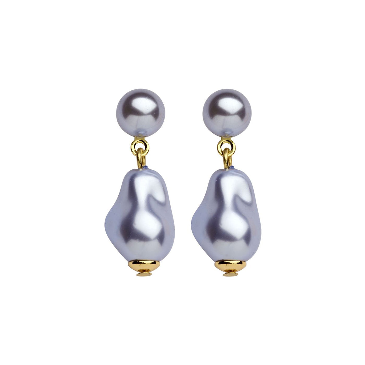 Boucles D'Oreilles - Dadelief Oorbellen Lichtblauw