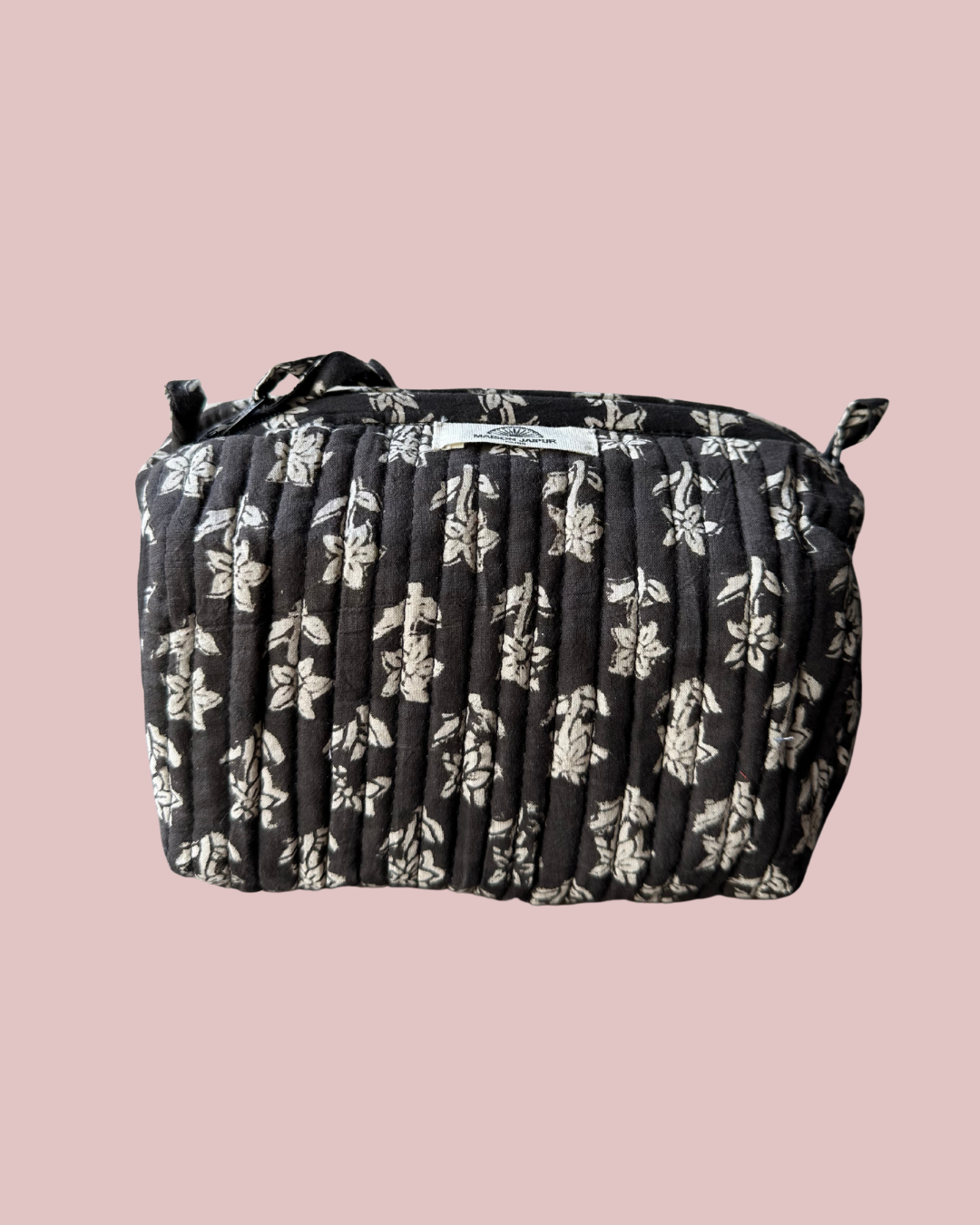 Pouch Delhi S Noir en voile de coton