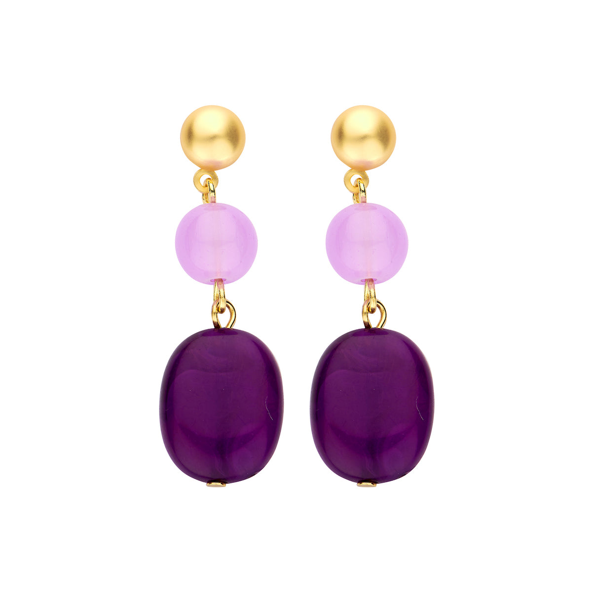 Boucles - Denne D'Oreilles Mauve