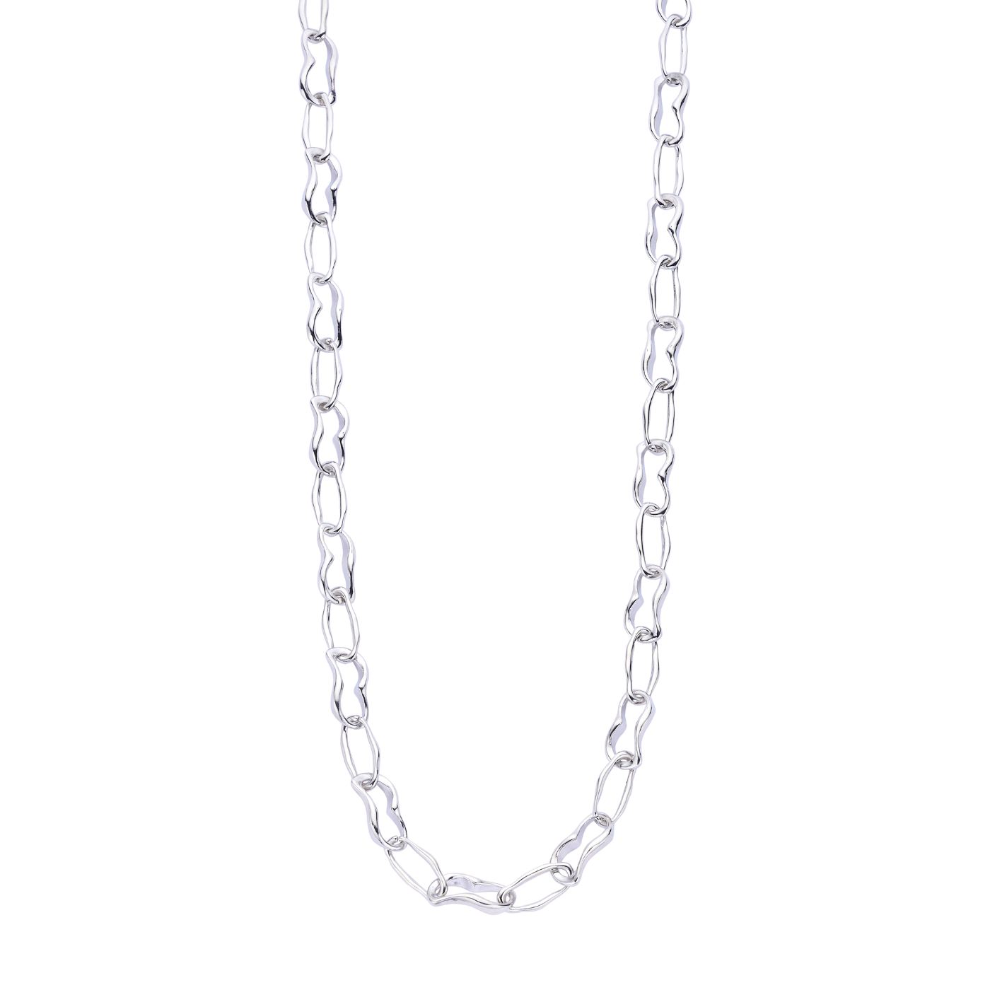 Collier - Detroitlang Halsketting Zilverkleurig