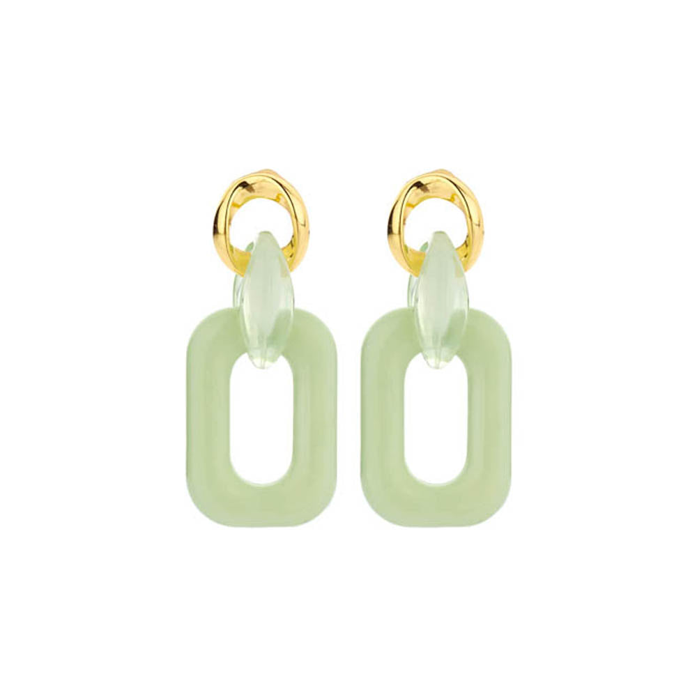 Boucles D&#39;Oreilles - Dide Vert Clair