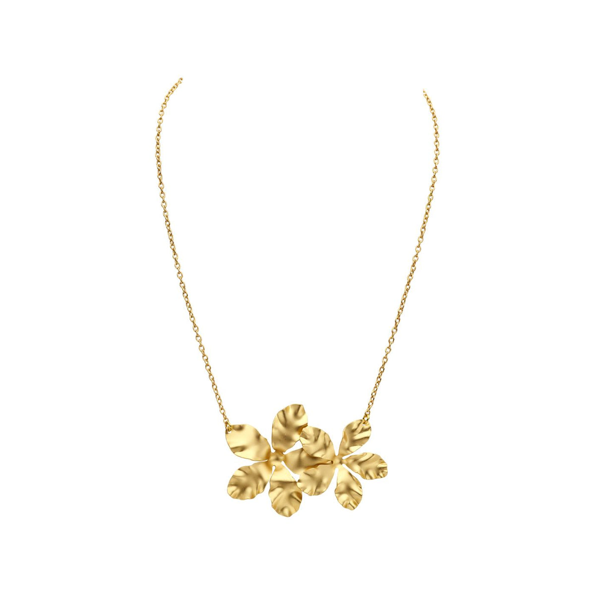 Collier - Doris Halsketting Goudkleurig Mat