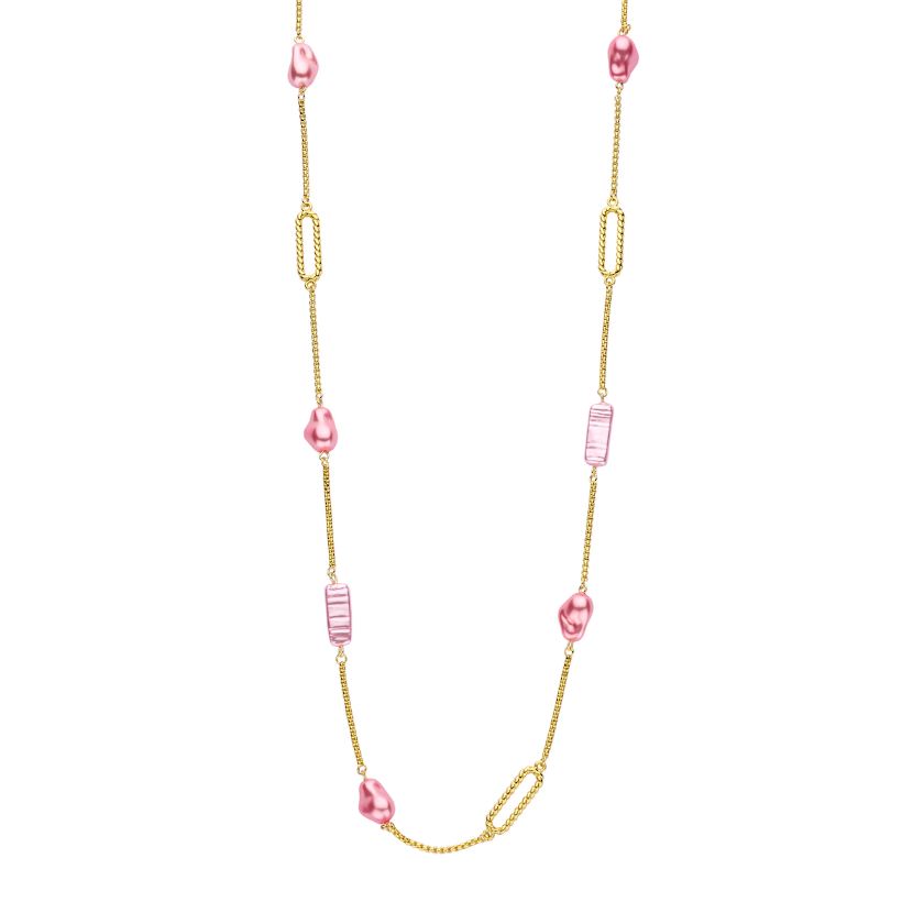 Collier - Dadelief Halsketting Lichtroze