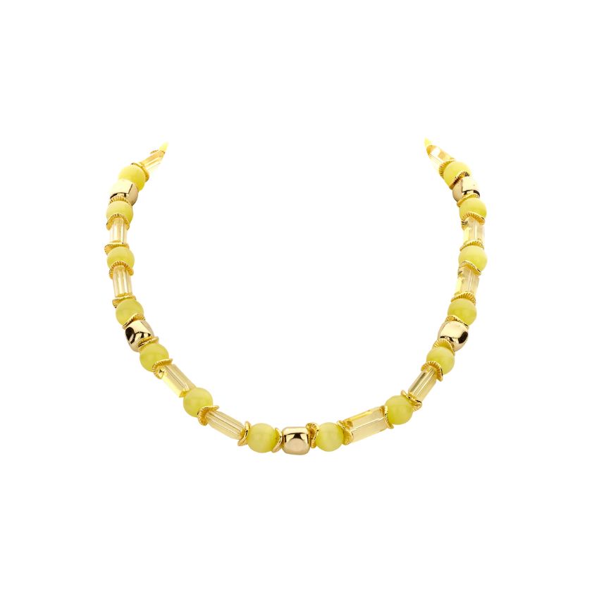 Collier - Dadu Halsketting Geel