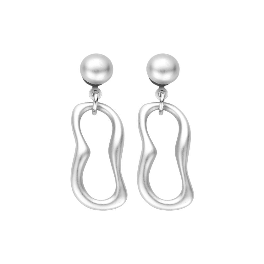 Boucles D'Oreilles - Detroit Oorbellen Zilverkleurig Mat