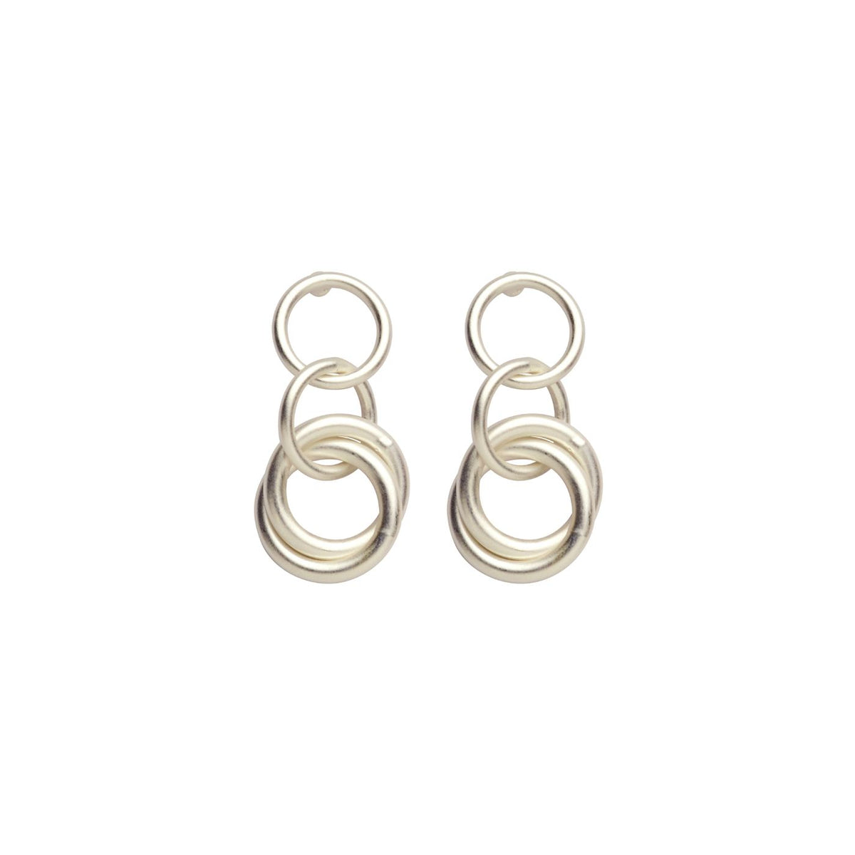 Boucles D'Oreilles - Dob112 Oorbellen Zilverkleurig