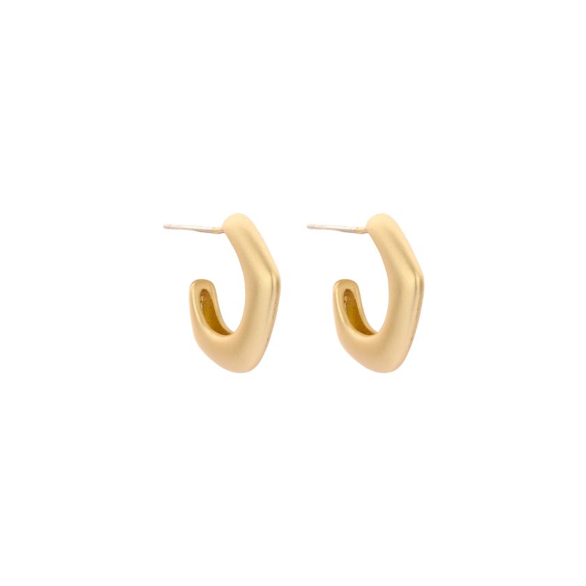 Boucles D'Oreilles - Dob114 Oorbellen Goudkleurig Mat
