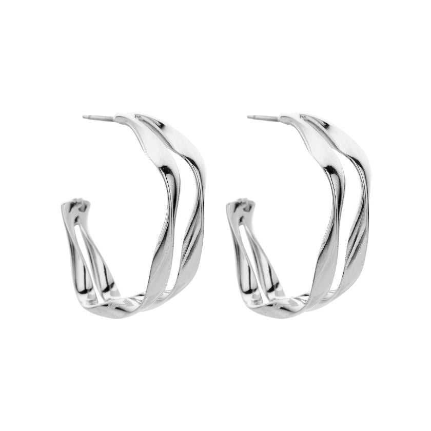 Boucles D'Oreilles - Dob124 Oorbellen Zilverkleurig