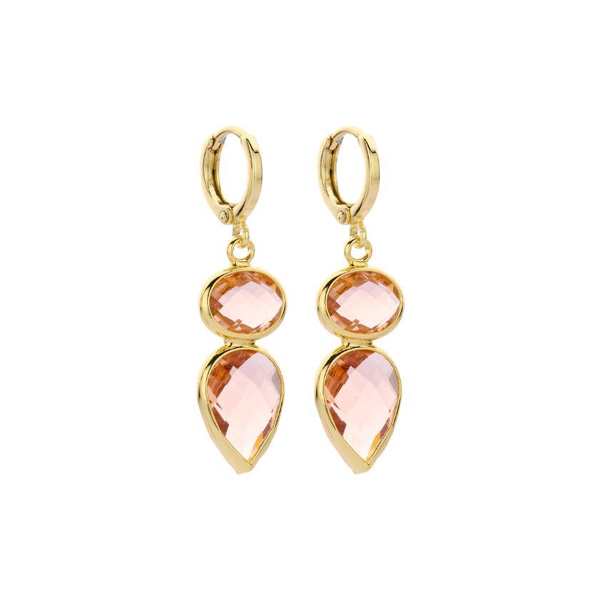 Boucles D'Oreilles - Dob125 Oorbellen Roze