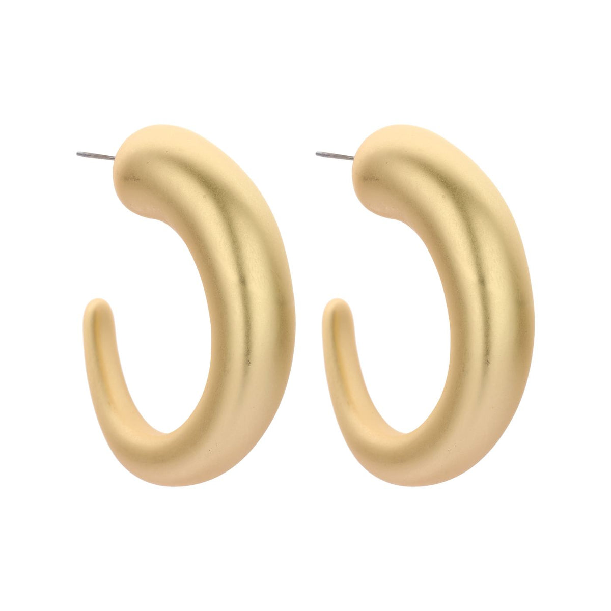 Boucles D'Oreilles - Dob126 Oorbellen Goudkleurig Mat