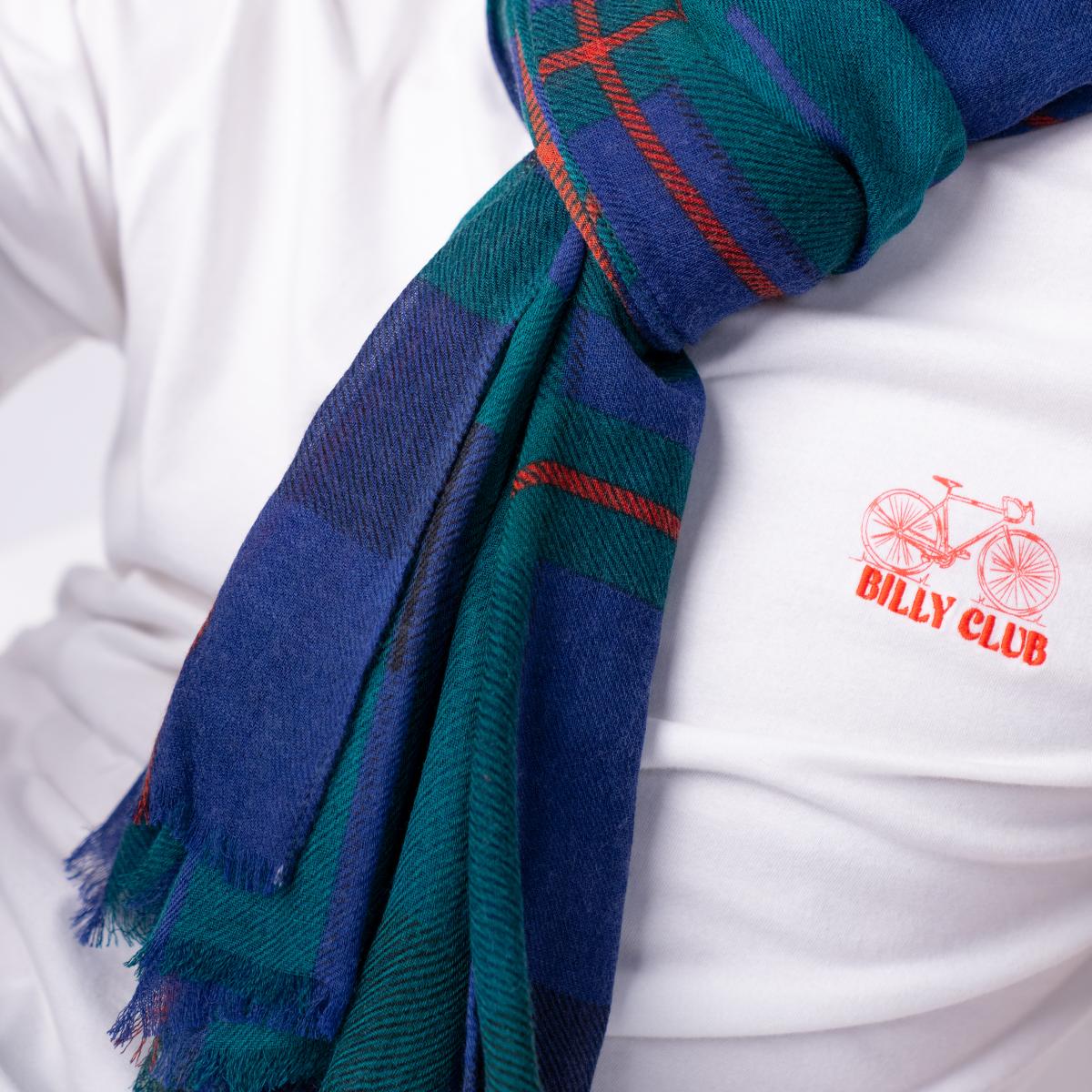 Foulard en laine - Bleu et vert
