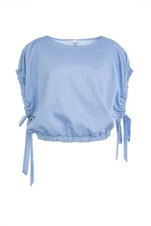 T-Shirt - Eveline Modal-Lightblue
