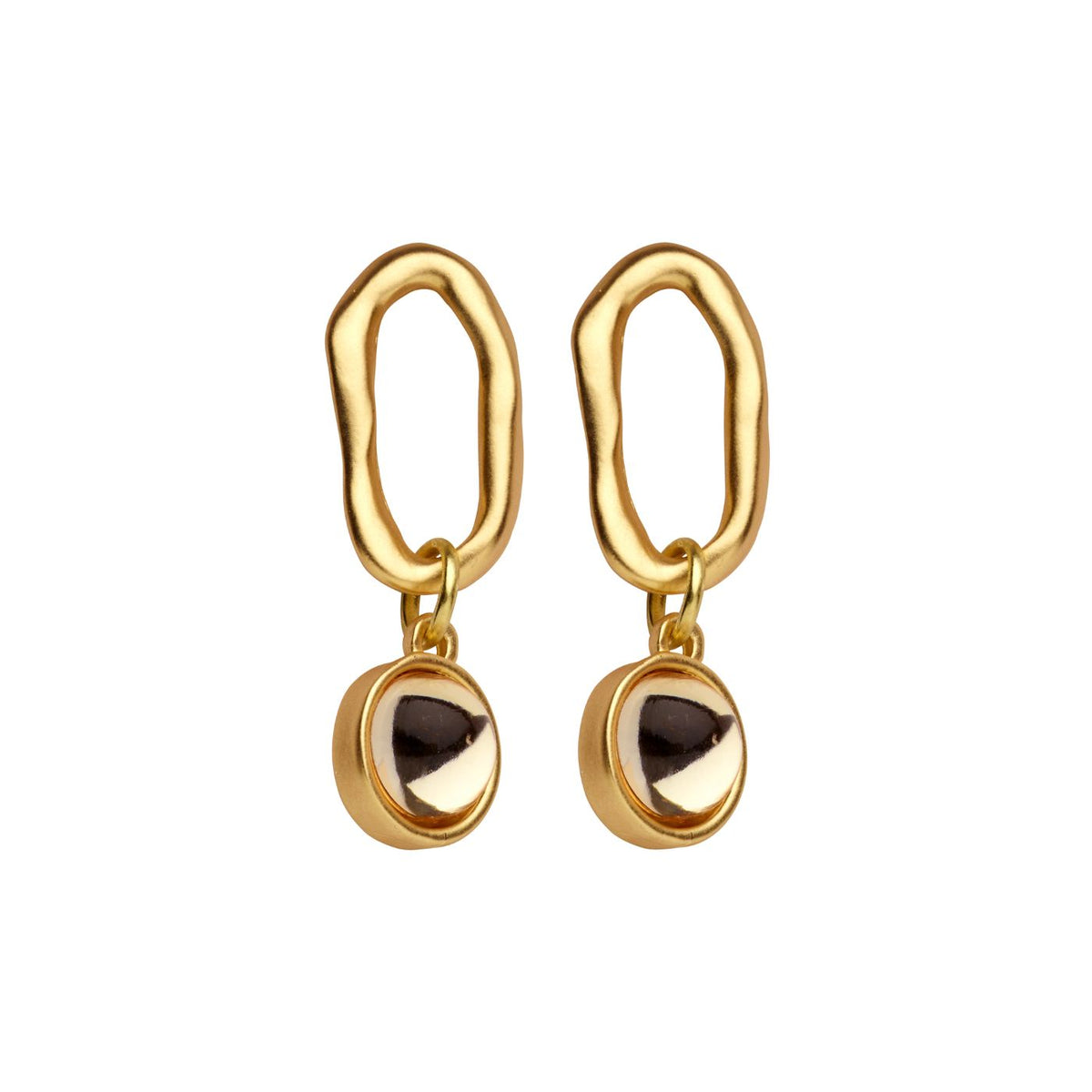 Boucles D'Oreilles - Gamba Oorbellen Beige