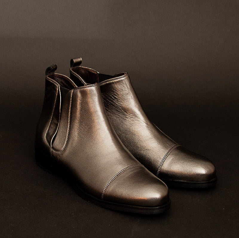 Shoes - Ankle Boot - Silver Grey