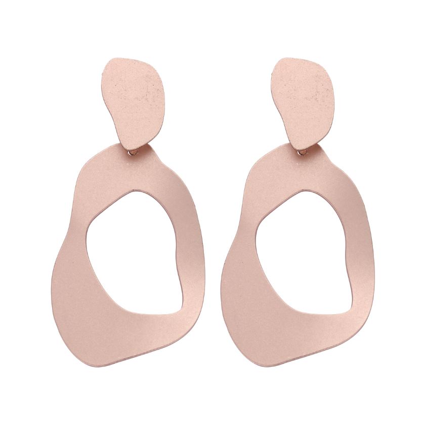 Boucles D'Oreilles - Gob1 Oorbellen Rooskleurig Mat