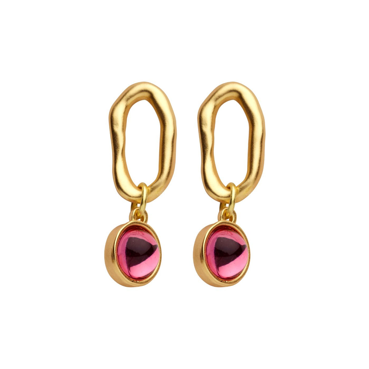Boucles D'Oreilles - Gamba Oorbellen Fuchsia