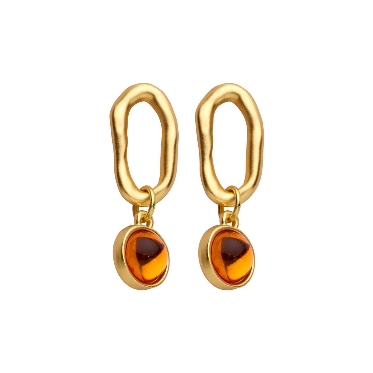 Boucles D'Oreilles - Gamba Oorbellen Oranje