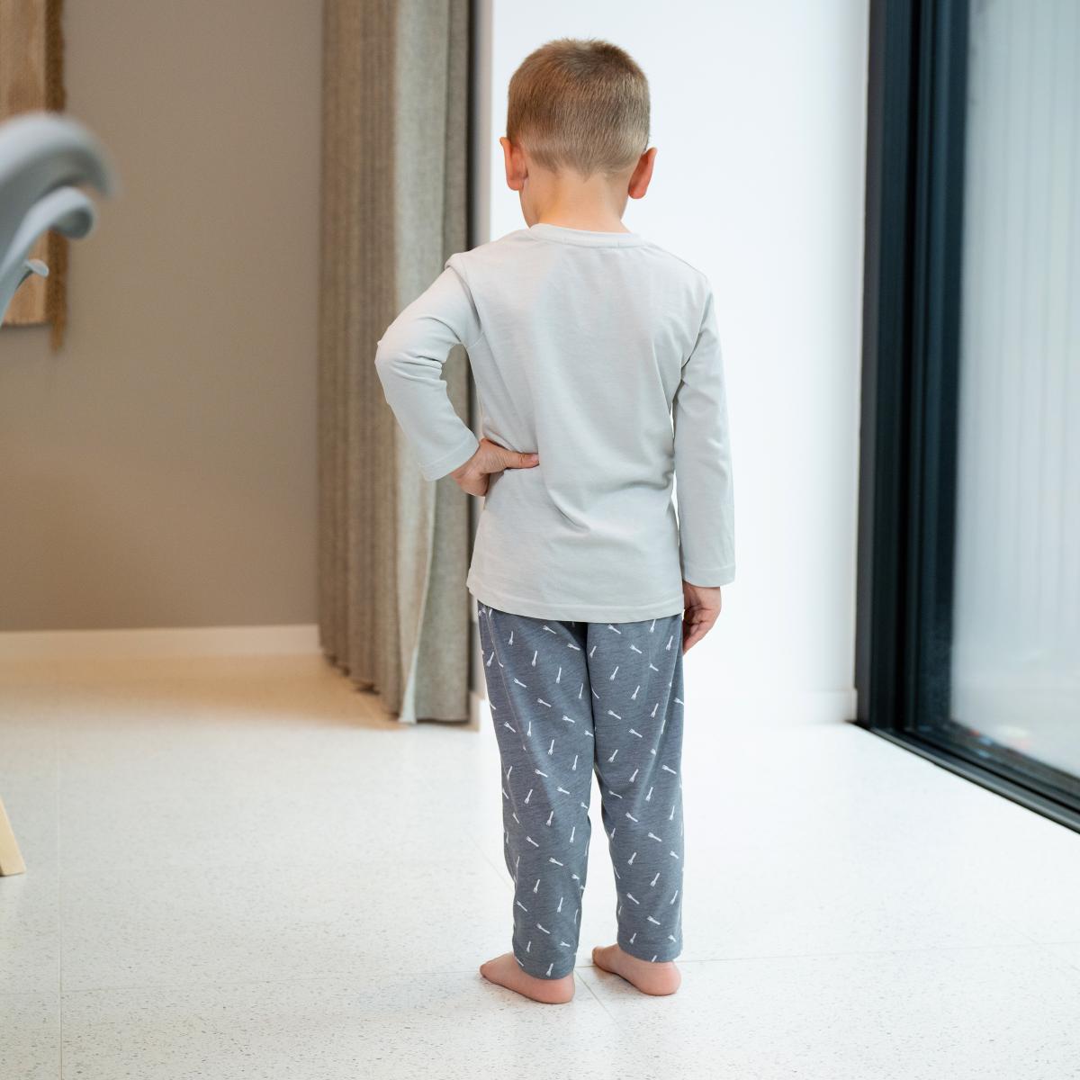 Kid - Long Pyjama - Gris Clair